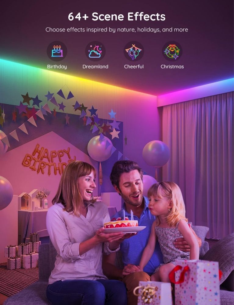 Интелигентна LED лента Govee, 10м, Govee APP Control