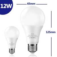 LED лампа E27, 270°, 220-240V, 12W, Топла бяла светлина (3000K)