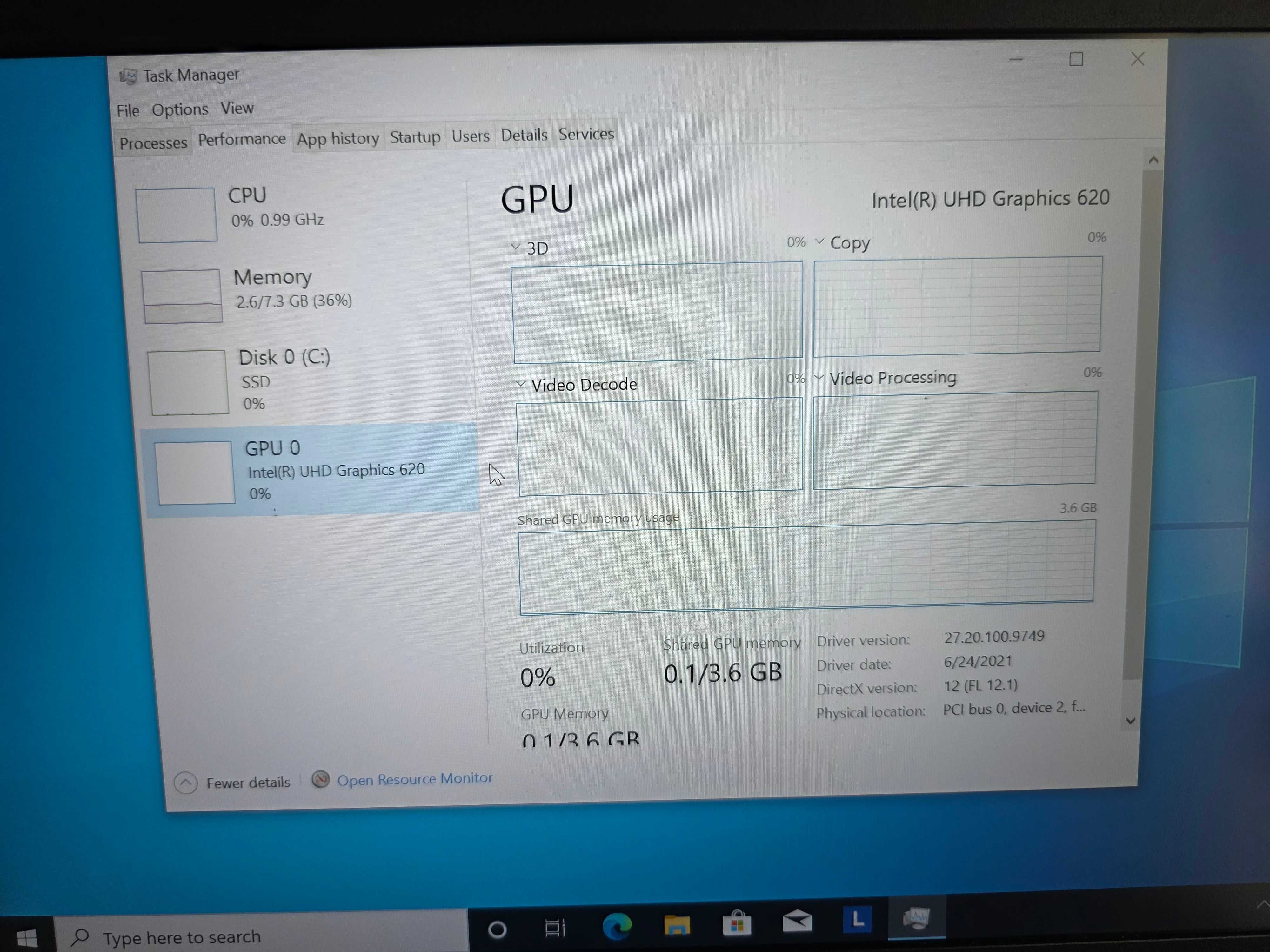 Lenovo L490 i5-8265U/8GB ram/256GB SSD