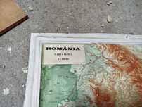 Harta Romania in relief