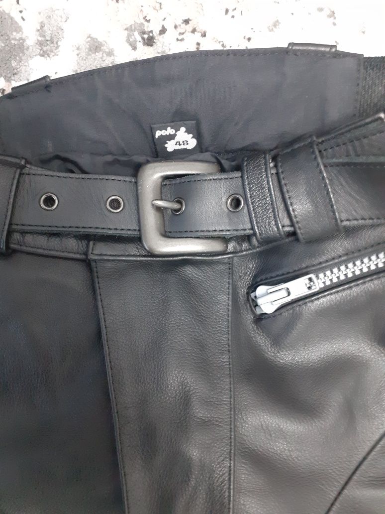 Pantaloni moto din piele marca Polo marimea 48