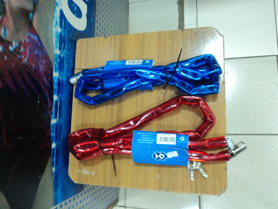 Противоугонный велосипедный замок-цепь длиной 1 метр