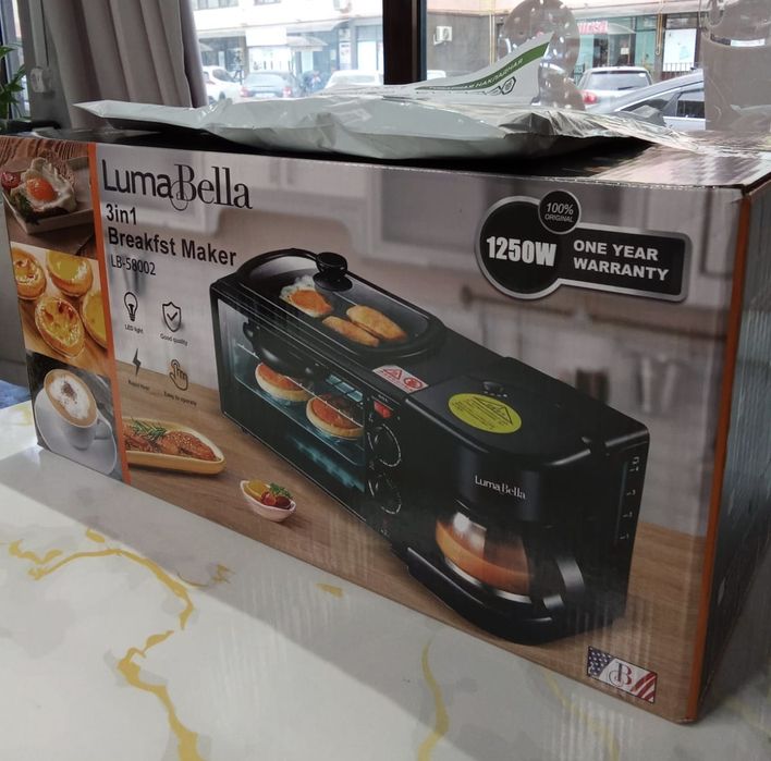 Мини печь для приготовления завтраков и выпечки