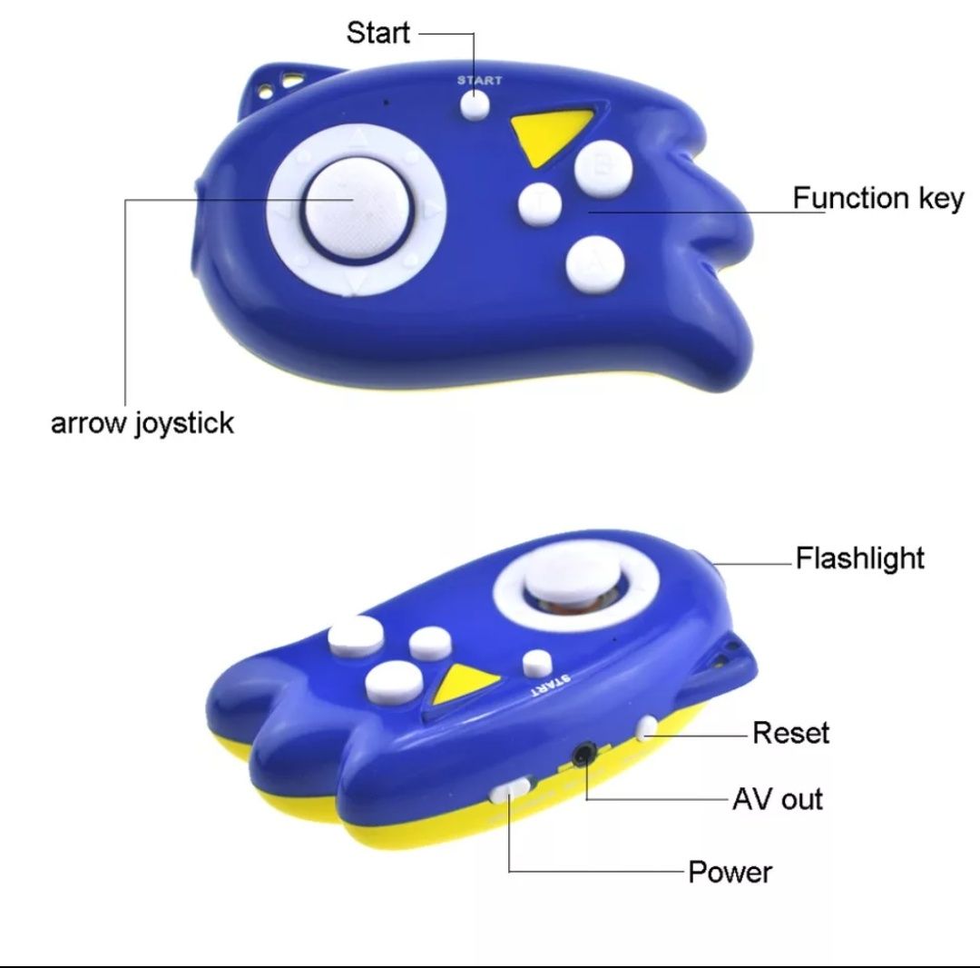 Mini consola cu 89 de jocuri clasice: Mario, Angry Birds, Tetris, etc.