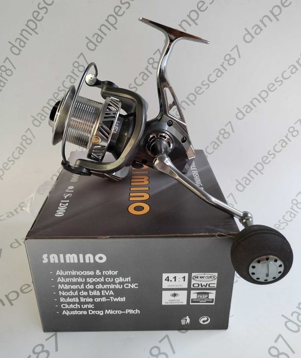 Mulineta CRAP SAIMINO JS10000 Long Cast Capacitate: 0,40mm/240m