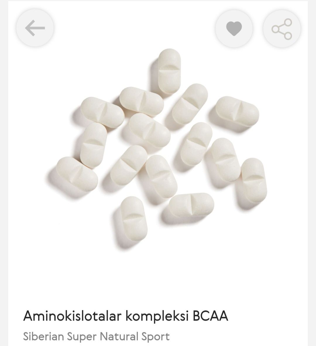 BCAA Aminokislotalar kompleksi