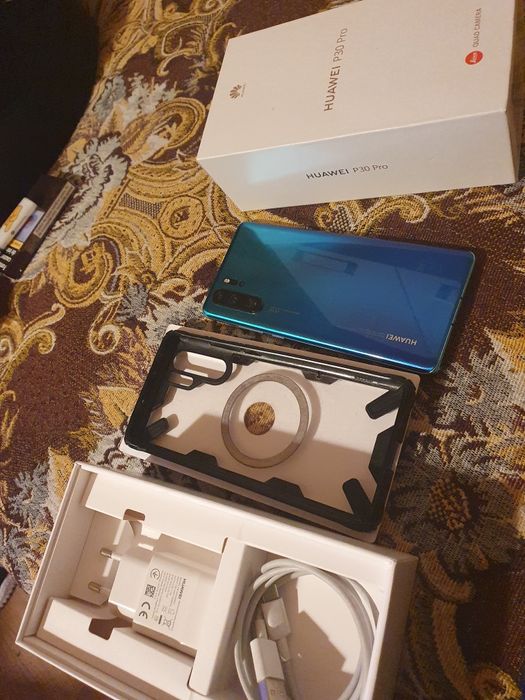 Huawei p30 pro impecabil cutie cablu husa folie