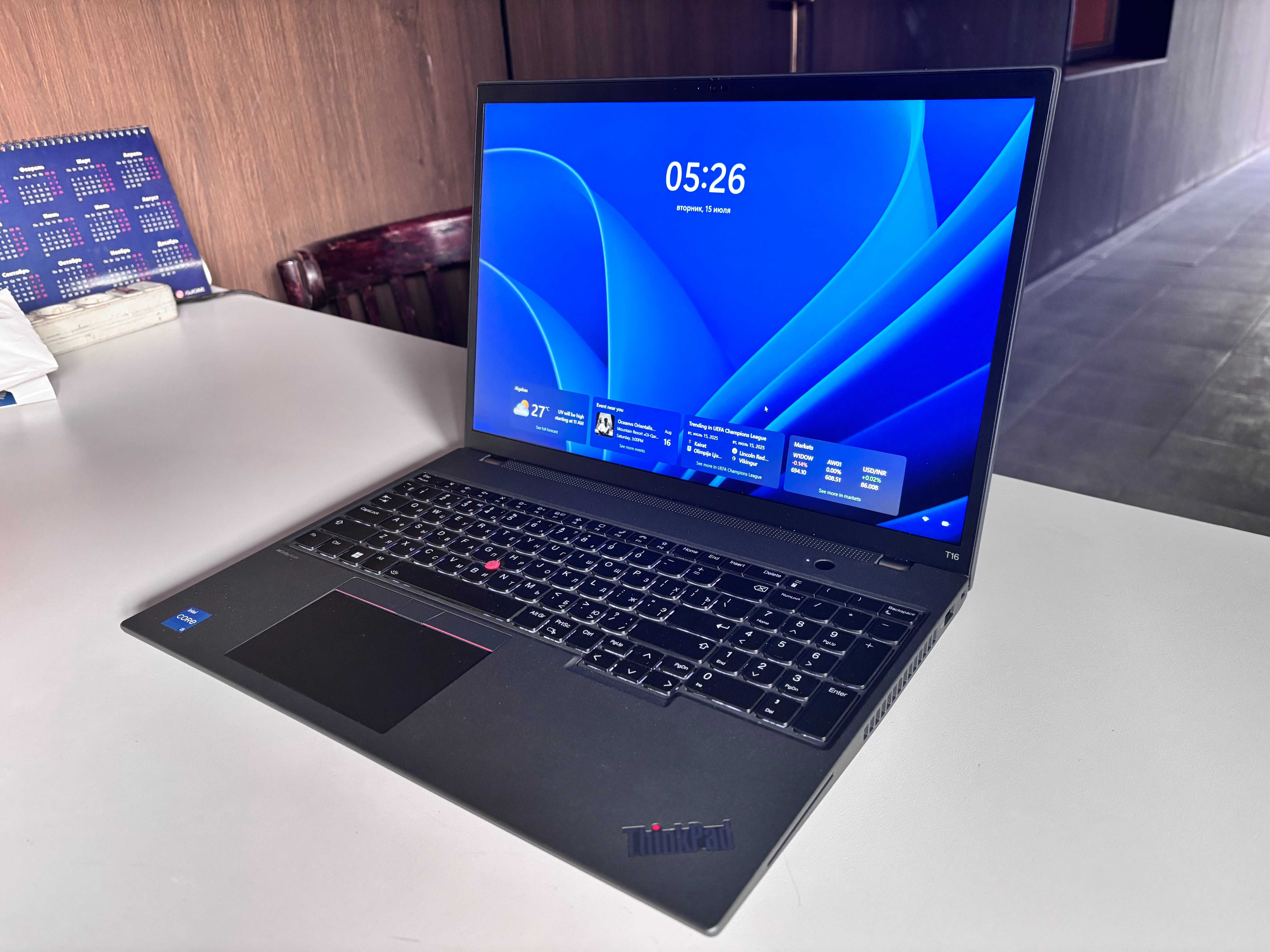 Thinkpad T16 Gen2. i5-1335u. Ram 16gb DDR 5-5600. ssd pci e 512гб