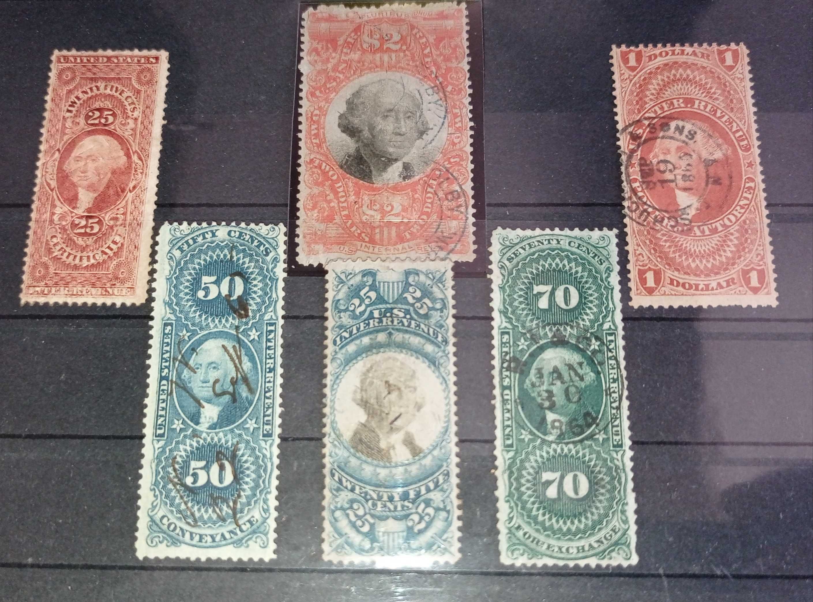 Lot timbre vechi Sua Usa stampilate din America