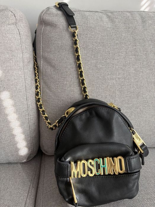 Moschino чанта истинска кожа