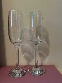 Сватбени чаши с кристали