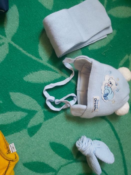 детская шапка шарф варежки