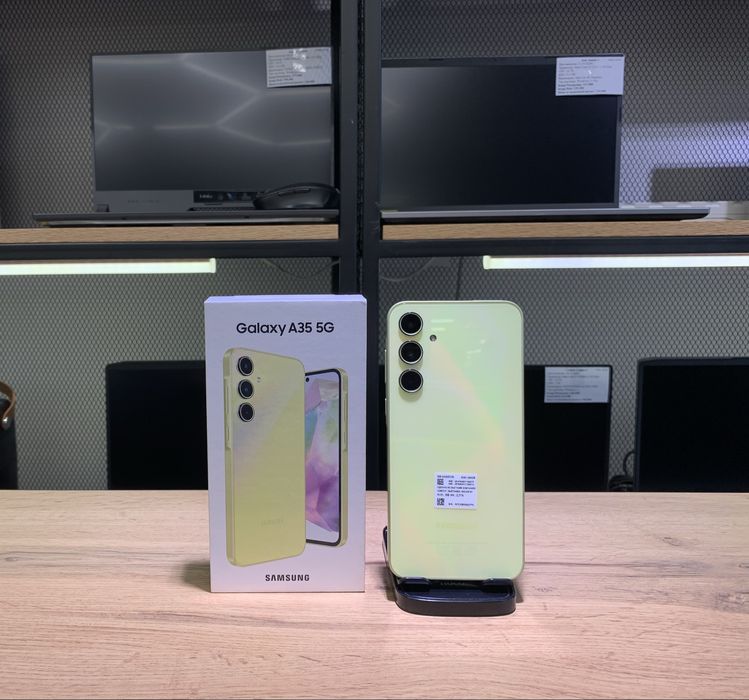 Samsung A35 5G, 8/256 GB, новый, Awesome Lemon, 10834/A10