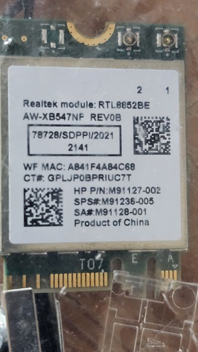 placa retea pciex WIFI 6 ax + Bluetooth 5.2