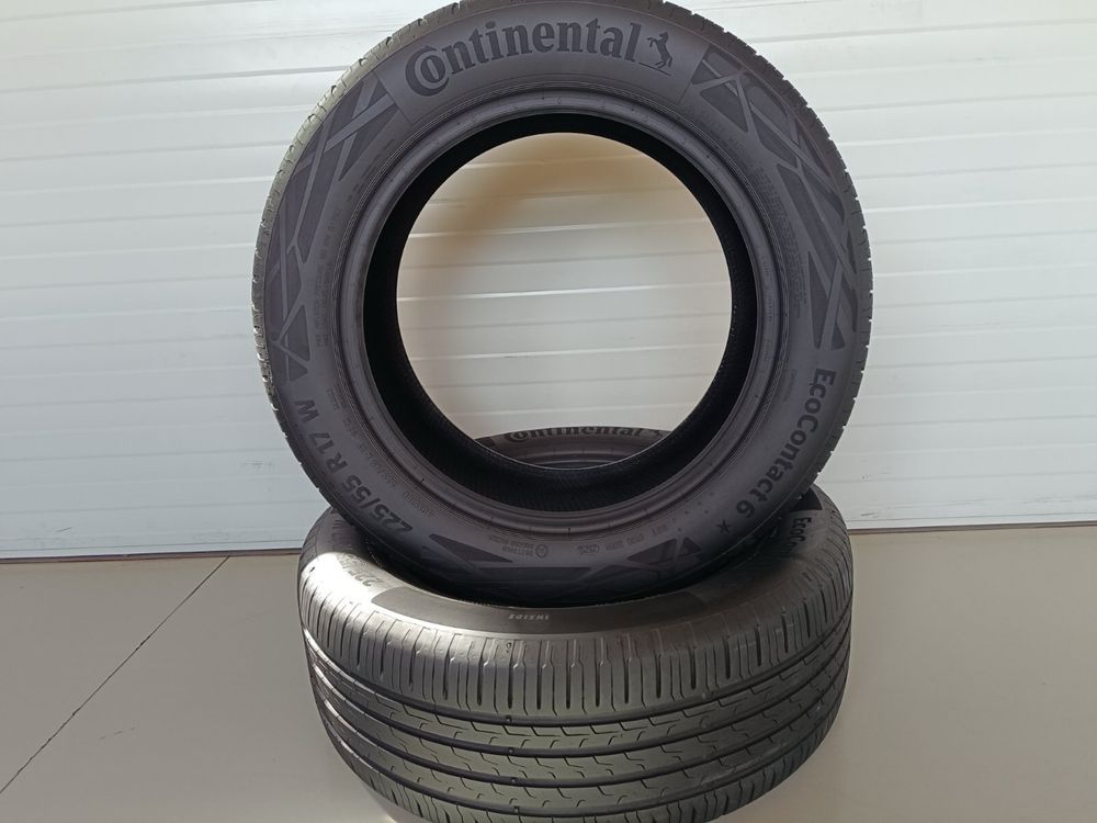 2бр летни гуми 225/55/17/W/Continental ecocontact6/dot2520/5.6мм грайф