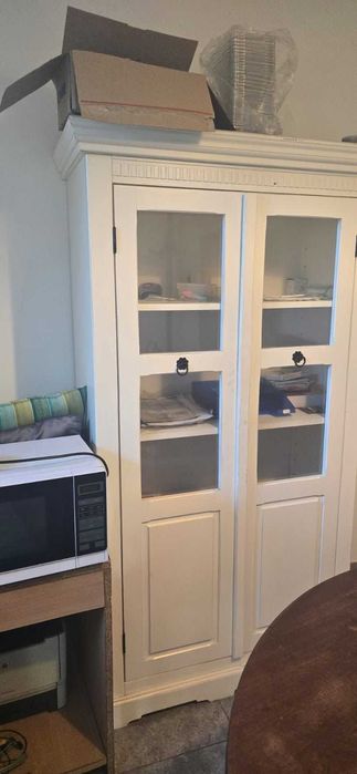 dulap alb lemn masiv