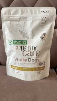 Natures protection для белых собак 400г ягненок