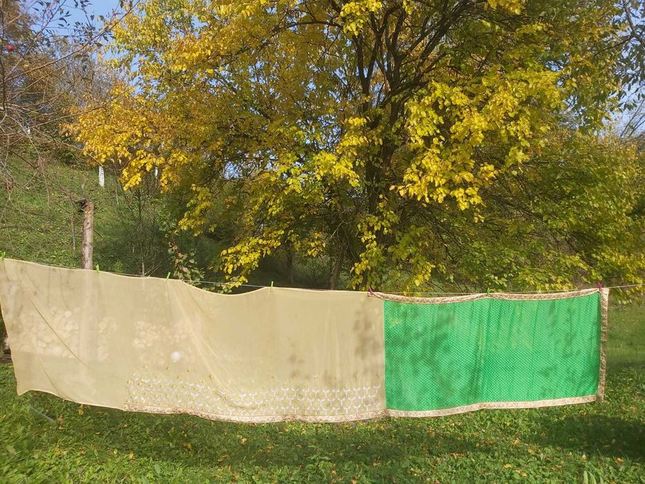 Sari indian brodat 5,30 m × 1,15 m