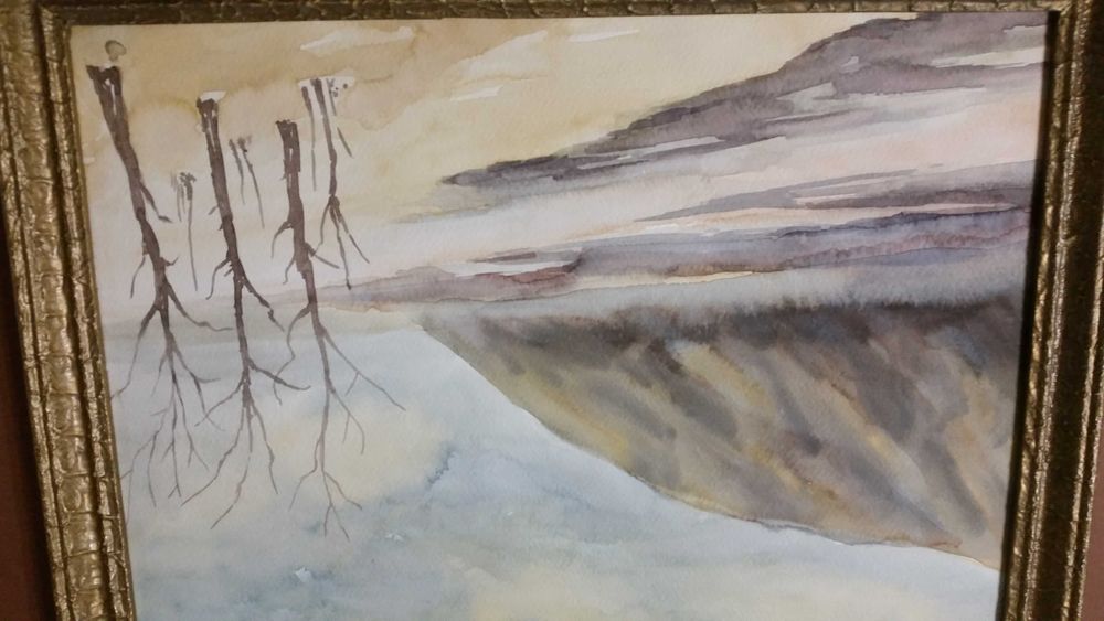 Подписан акварел от И. Едмайер, само за 19 лева. В хубава рамка.