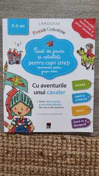 Carte cu jocuri si activități Larousse 4-5 ani, pentru copii isteti