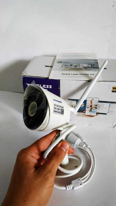 Camera video wifi UHD exterior inregistrare pe card, aplicatie CLOUD