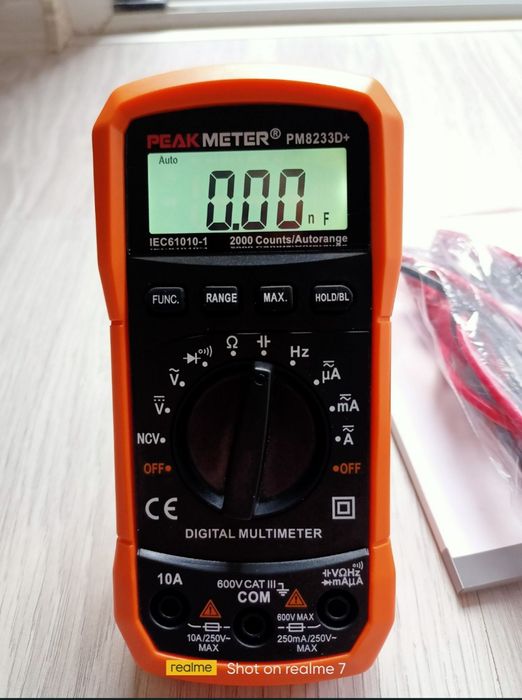 Мултиметър Peakmeter PM8233D+ мултицет с автоматичен обхват