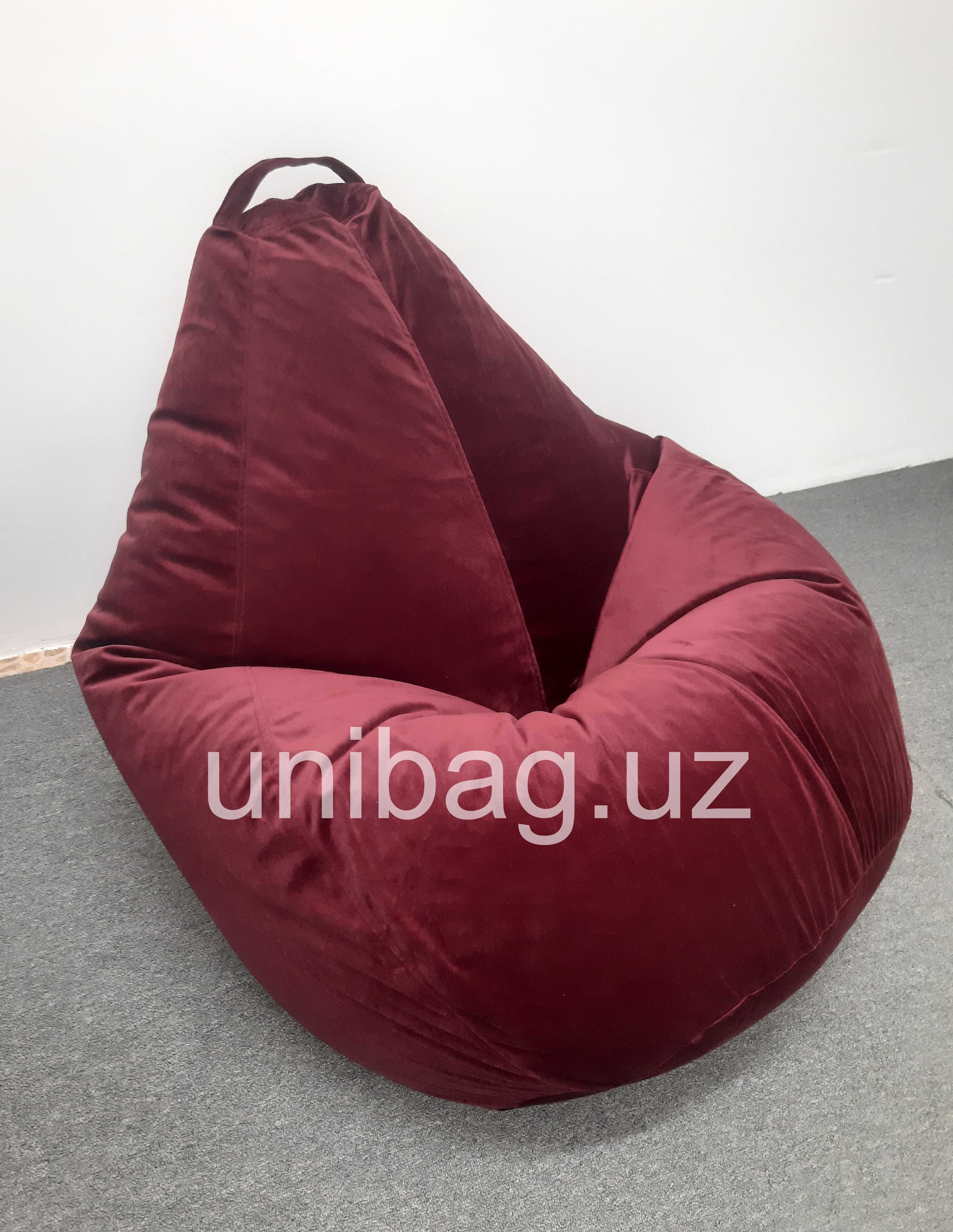 Бин бэг | Bean bag | Кресло мешок | Бинбег | Бин-бег | Цвет бордовый