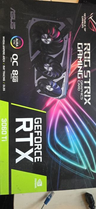 Placa Video Rtx NVIDIA Asus Rog Strix 3060ti 8gb
