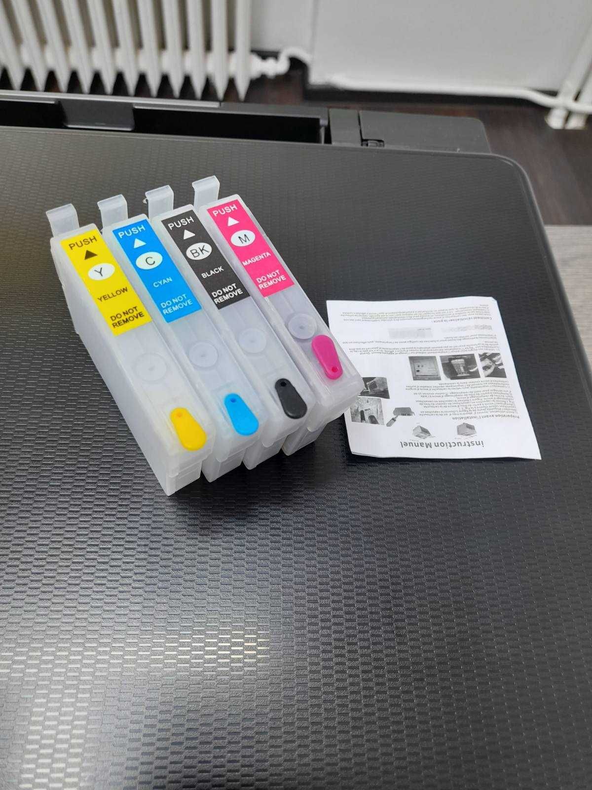 ЧИСТО НОВИ Canon TS3550i и EPSON XP2105 и 2205 с*презареждаеми касети*