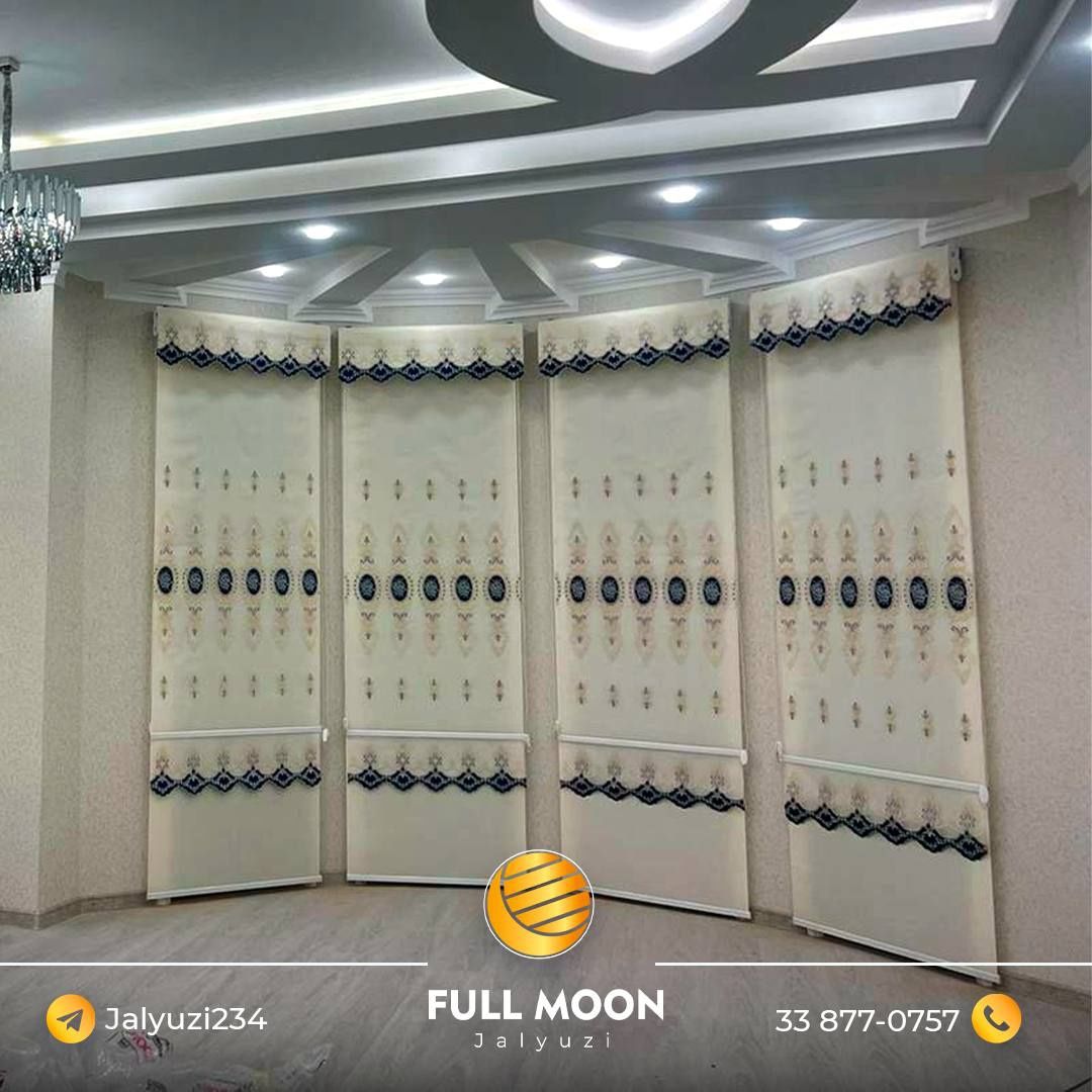 Turli hil jalyuzi pardalar Full moonda