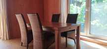 masă de dining din stejar cu 4 scaune, din Germania