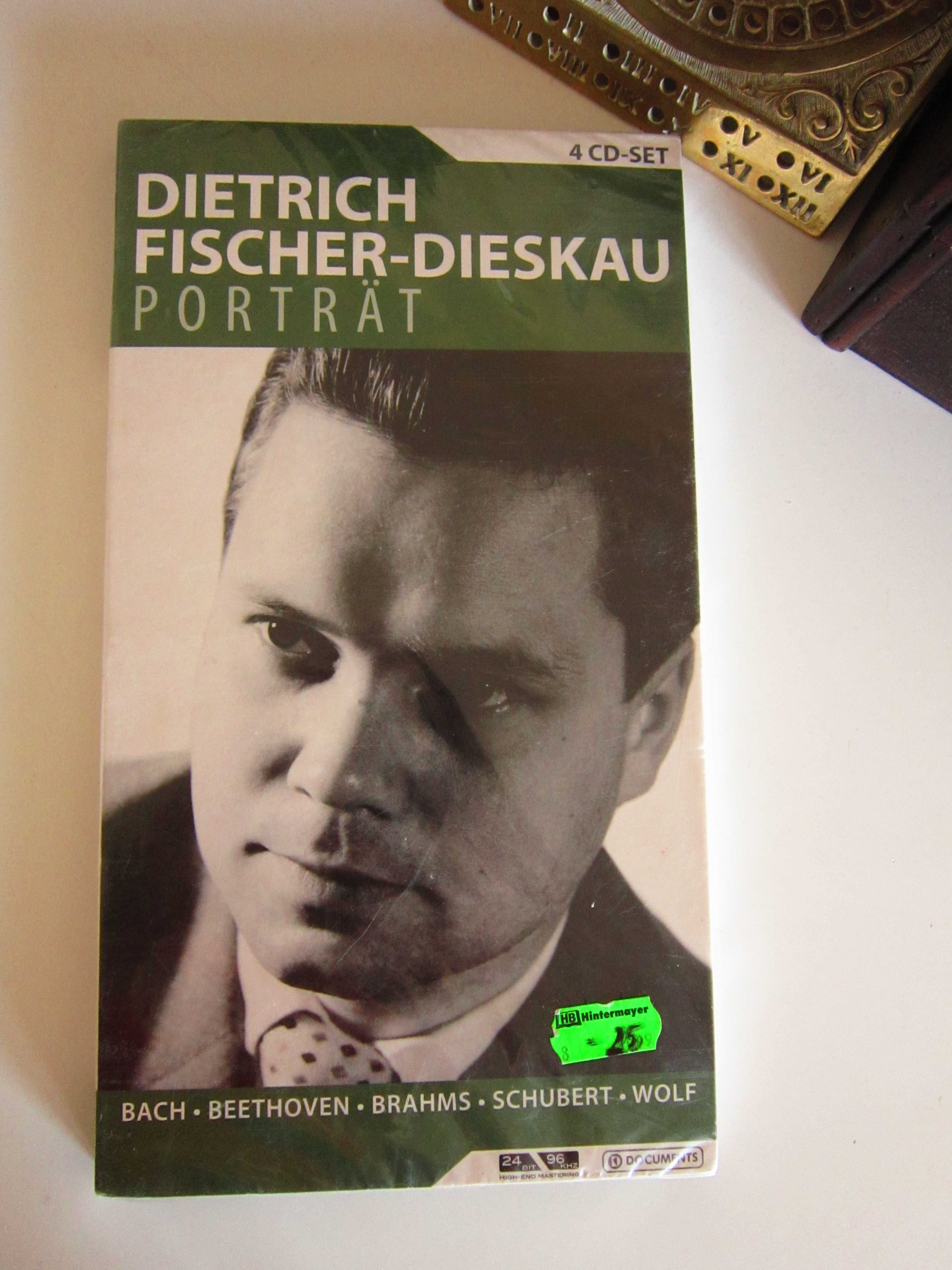 4CD rar portret Dietrich Fischer Dieskau+book Bach,Brahms,Beethoven..