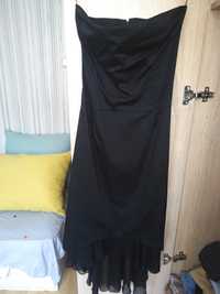Официална черна рокля бюстие