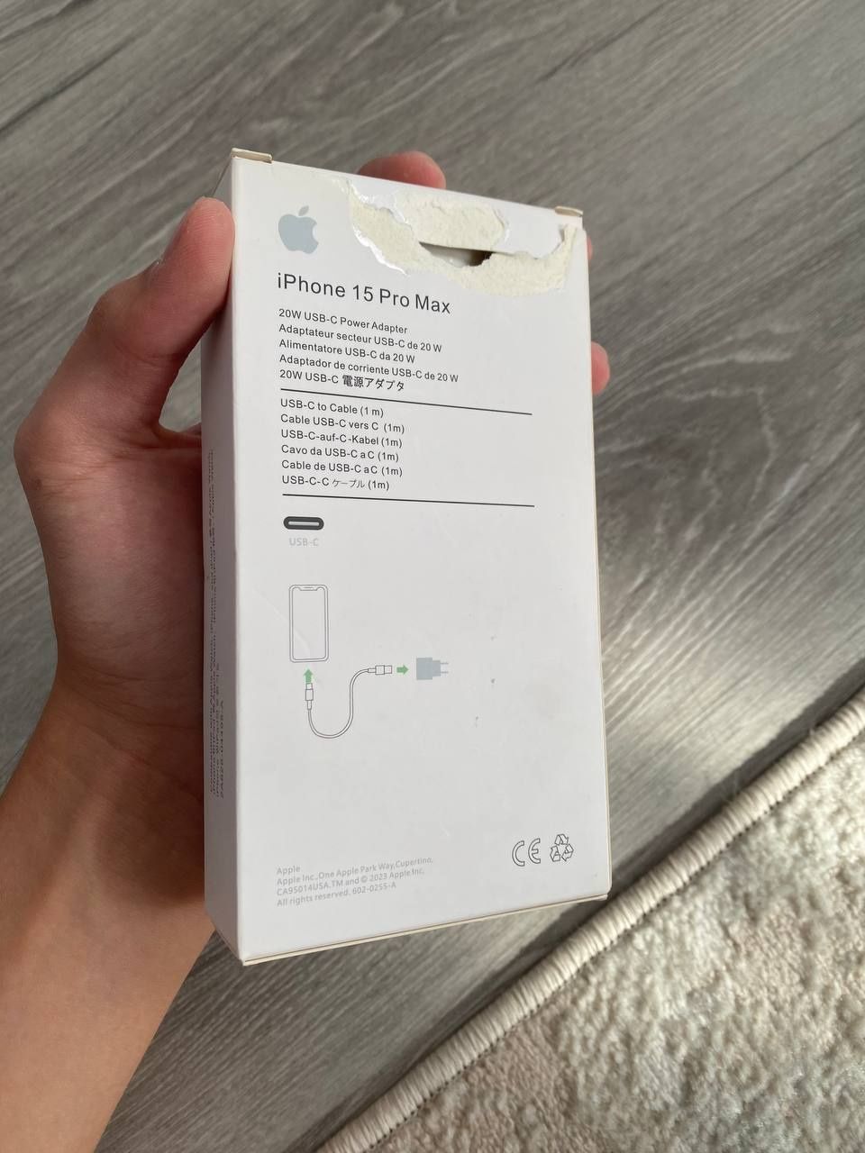 зарядка на iphone