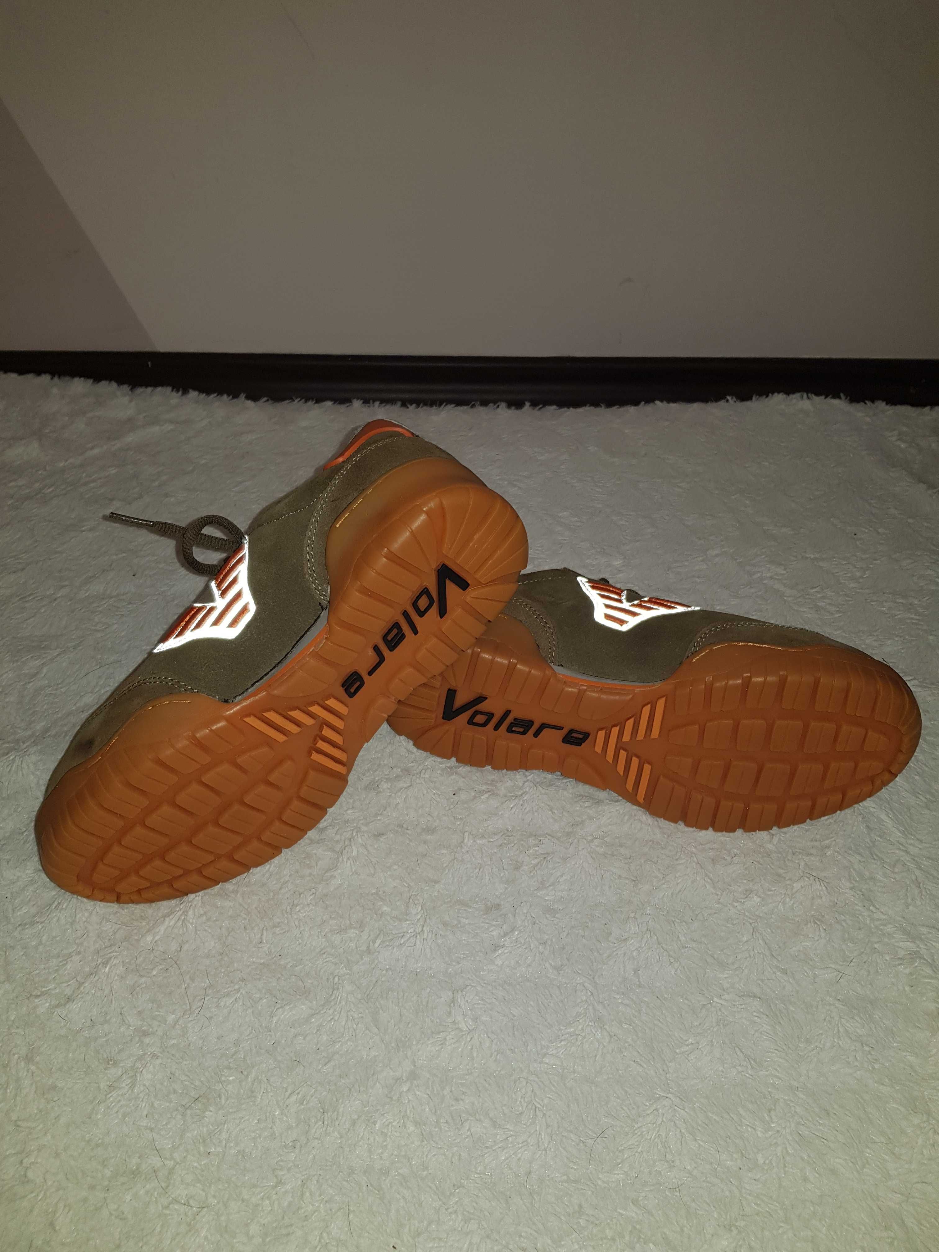 Работни обувки/Кецове Volare с метални бомбе естествена кожа 39