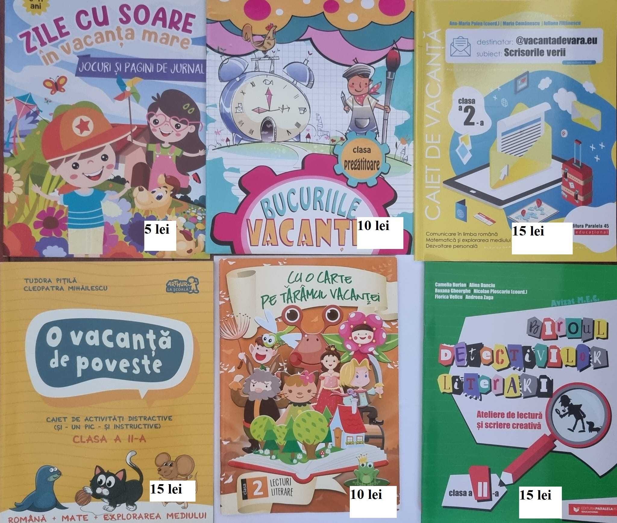 Auxiliare scolare si caiete de vacanta, Cls. Pregatitoare, 1, 2 (NOI)