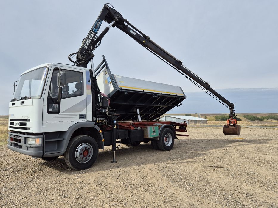 Iveco Eurocargo 13E180 ,Basculabil,Macara HIAB!!! Radiocomanda!!!