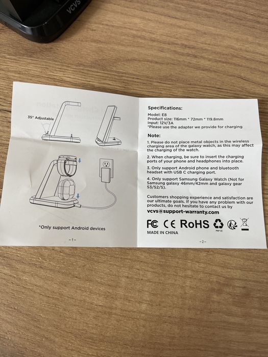 Incarcator Wireless USB tip C super rapida telefon smartwatch