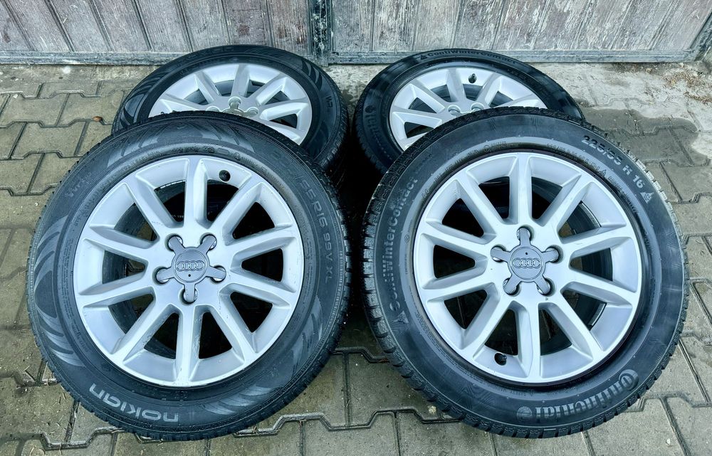 Jante Roti IARNA R 16' Orig.Audi A4 B8/A6/A5 Q3 Q5 5x112 Gaura cent.66