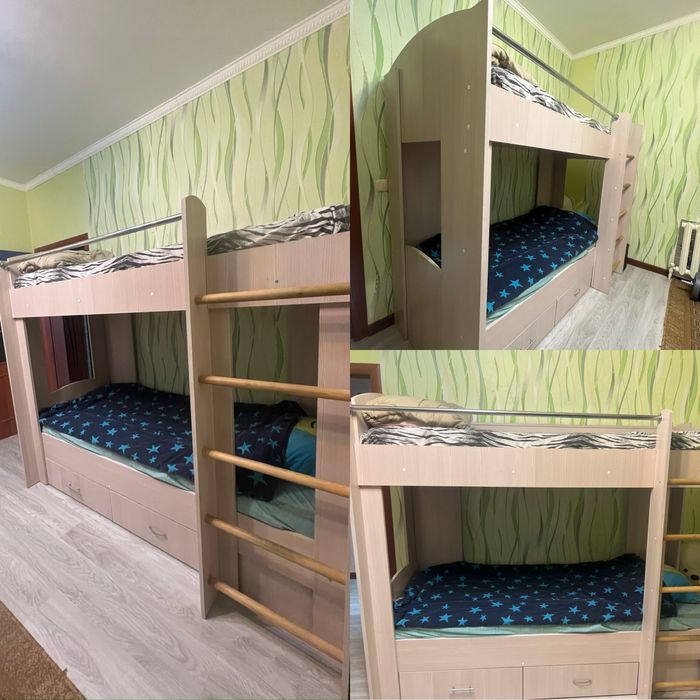 2х спальная кровать с матрасами