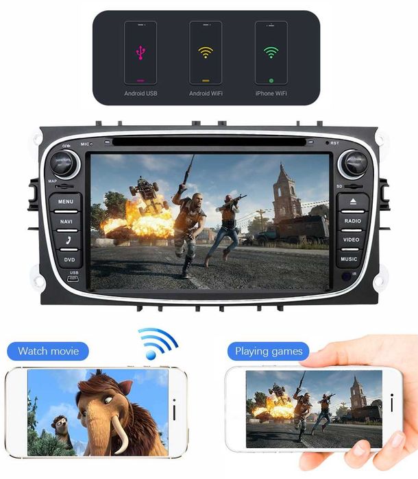 Мултимедия Android 1/2/4GB Ford Focus Mondeo Galaxy Kuga C-Max S-Max 2