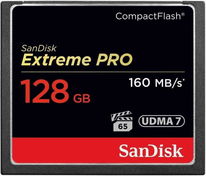 Карта памяти SanDisk 128 ГБ Extreme PRO CompactFlash UDMA 7 160 МБ/с