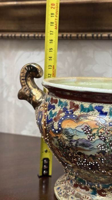 Vază Claisonne si vas decorativ japonez ,,Satsuma “