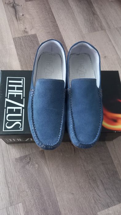 Pantofi Zeus piele intoarsa