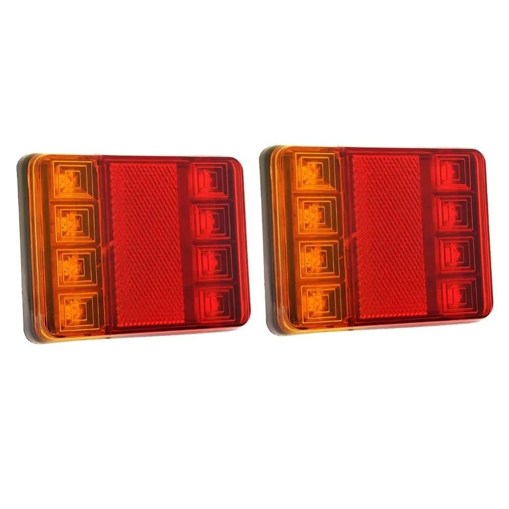 комплект led диодни стопове, стоп светлини, задни светлини 12v-24v ...