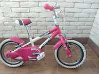 Детско колело drag 14 с помощни колела за момиче 3-7 години