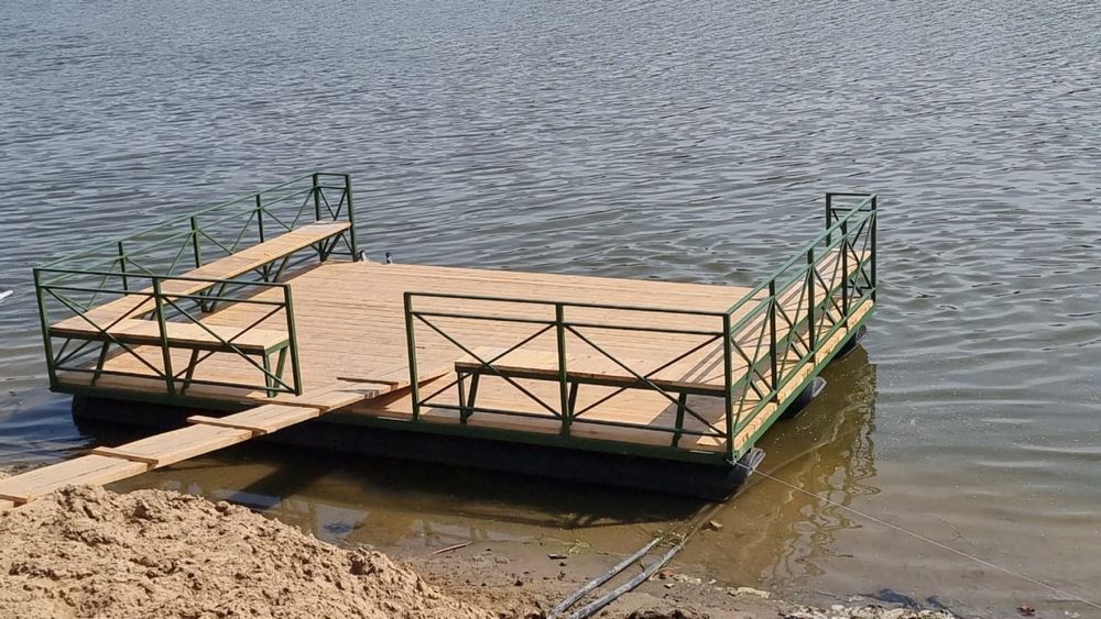 беседка на воде, топчан, катамаран, понтон 6/4 м - 24 м2