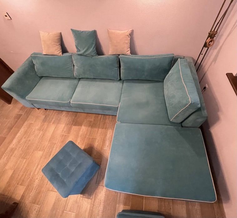 Ъглов диван за хол