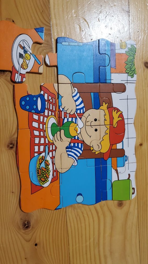 Joc educativ puzzle lemn 20x28