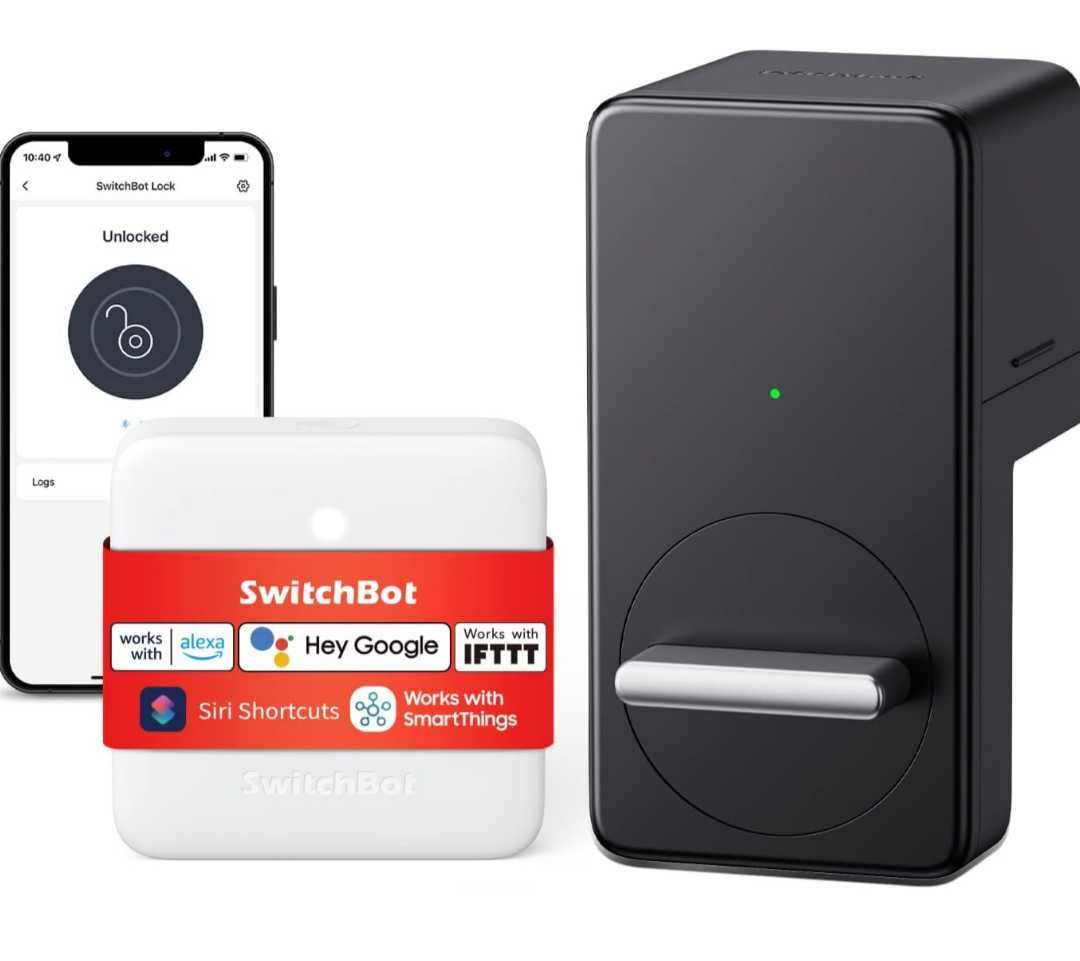 Ключалка за врата SwitchBot Lock комплект със SwitchBot Hub Mini